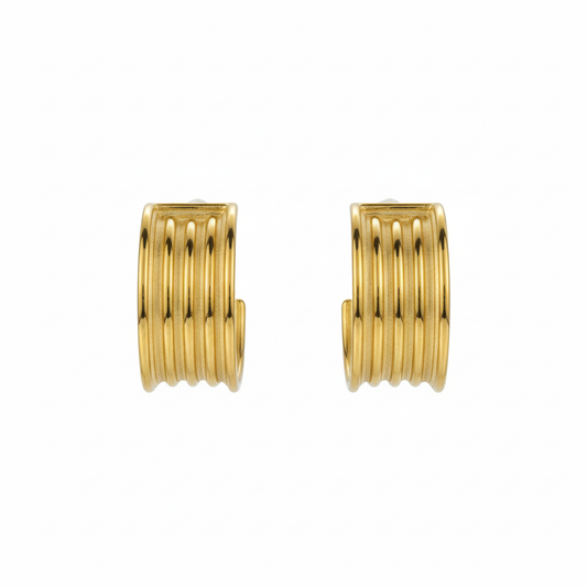 Auremi | Gold-Plated Stainless Steel Earrings