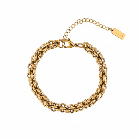 Lunata | Gold-Plated Stainless Steel Bracelet