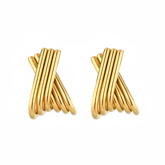 Saevo | Gold-Plated Stainless Steel Earrings