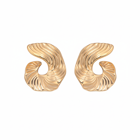 Seala | Gold-Plated Stainless Steel Earrings